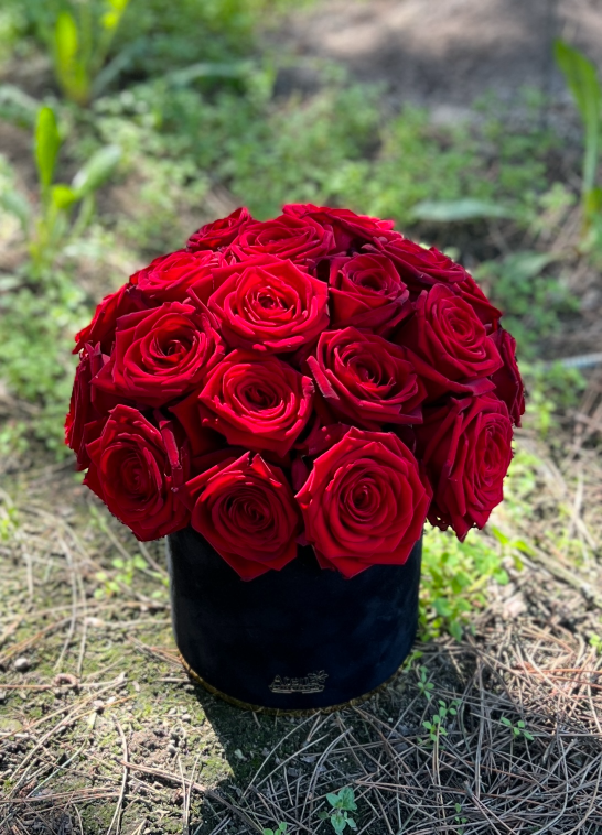 Flower Box „Elegancja w Czerwieni”